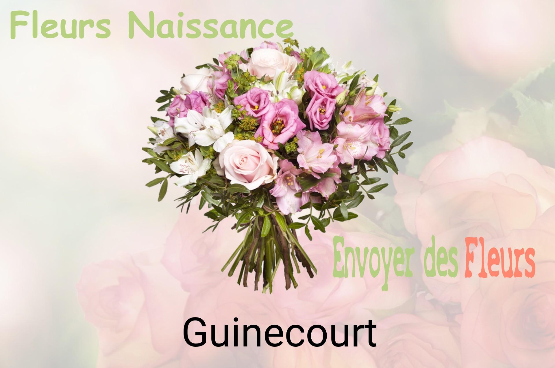 Bouquet de fleurs de naissance livré à Guinecourt